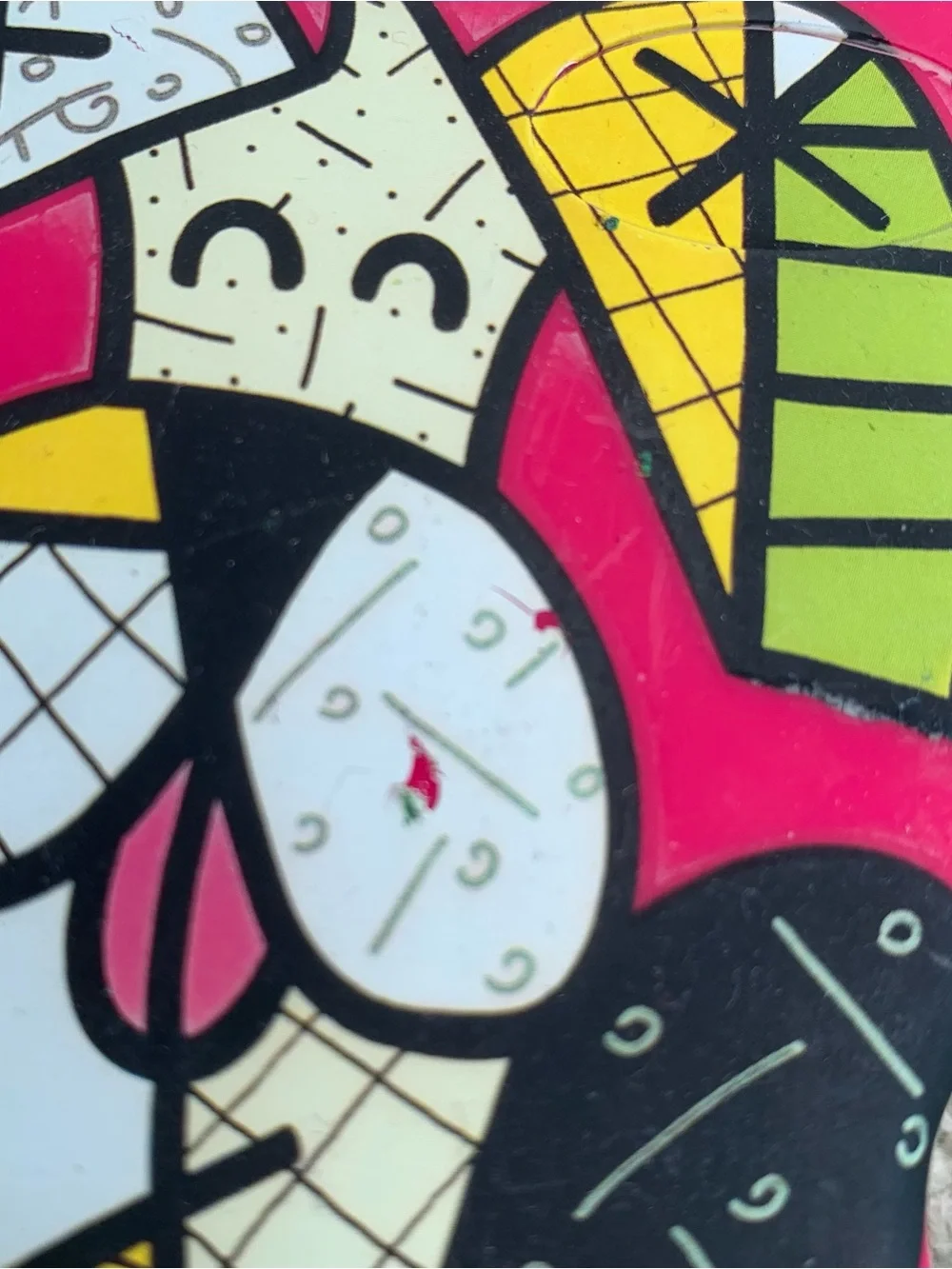 Vintage rare Romero Britto Pop Art Retractable Dog Leash